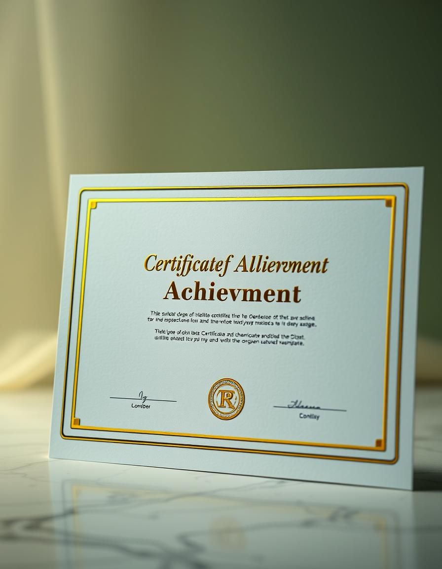 Certificado de logro